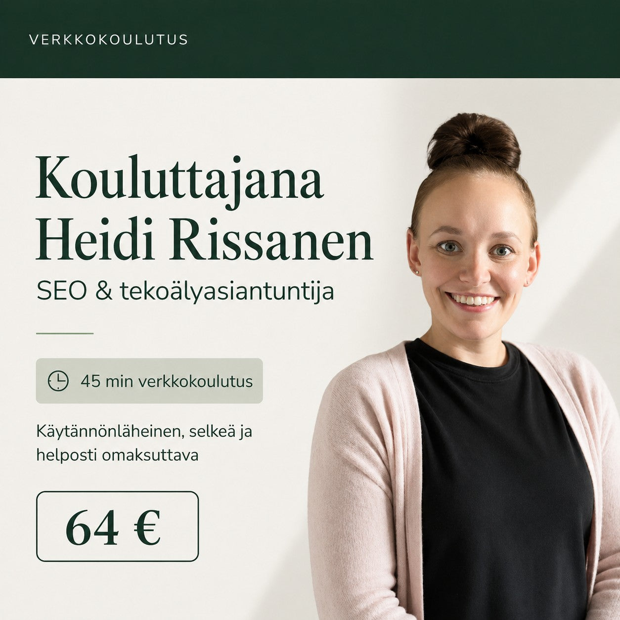 4 tapaa tuotteistaa tekoälybotti myyntiin -koulutus