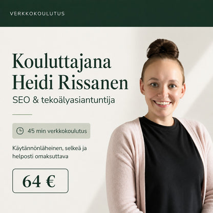 4 tapaa tuotteistaa tekoälybotti myyntiin -koulutus